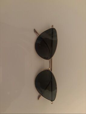 KHAITE for Oliver Peoples Gold Frame Black Lens Teardrop Sunglasses